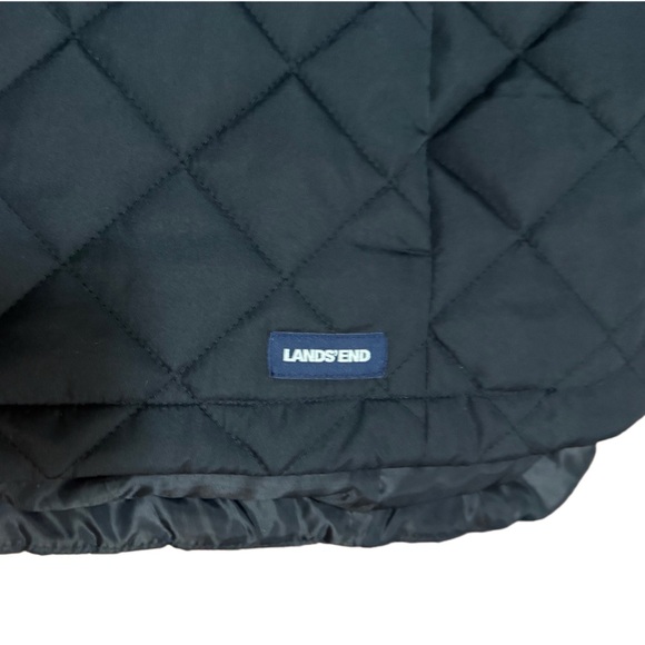 Lands’ End Black Quilted Vest - Women’s Large/Tall (L/T) - Picture 3 of 6